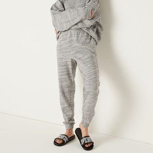 Victoria's Secret Pink Women's High Waist Campus Jogger Pants Heather Gray S NWT